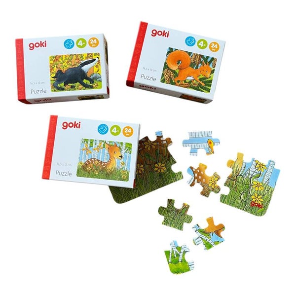 Mini-Puzzle "Waldtiere"