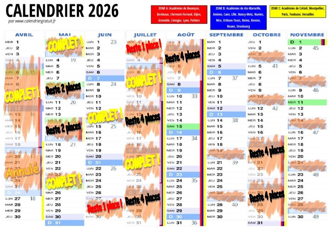 Calendrier provisoire des colos pêche 2026 pour les jeunes pêcheurs