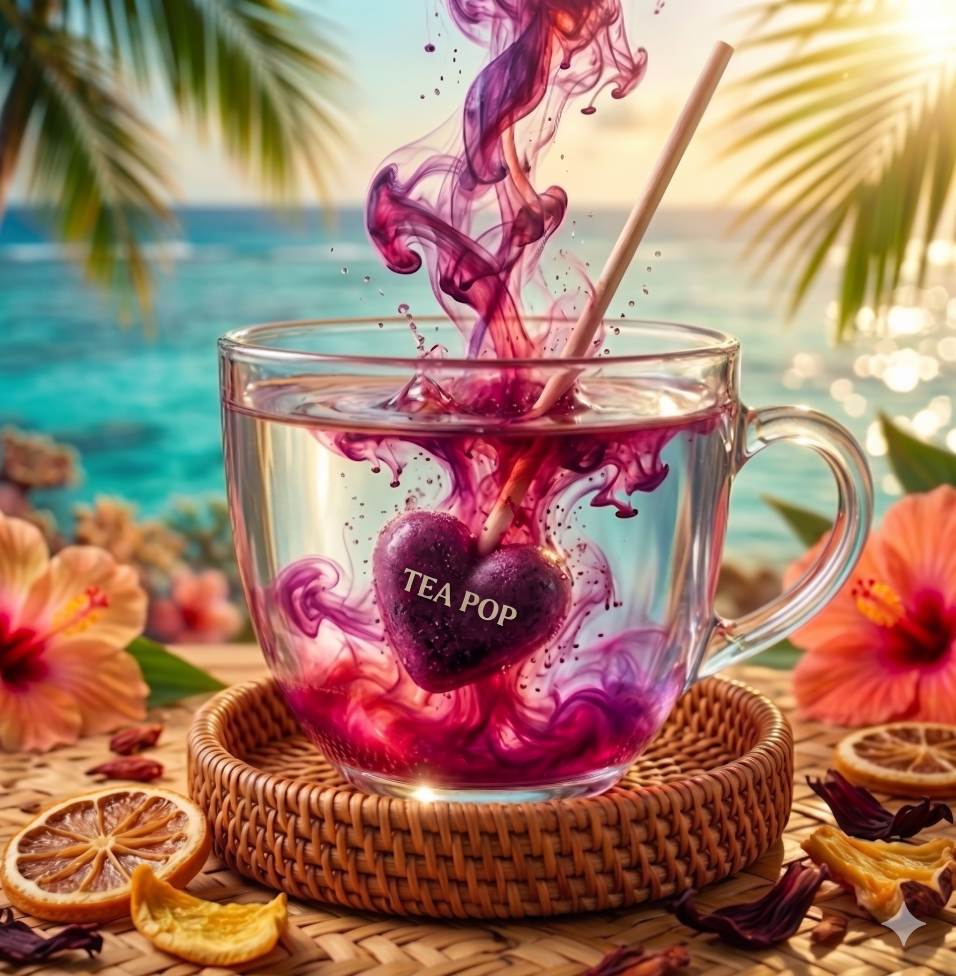 TEA POP " Fruit de la Passion"     Coffret 6 bâtonnets