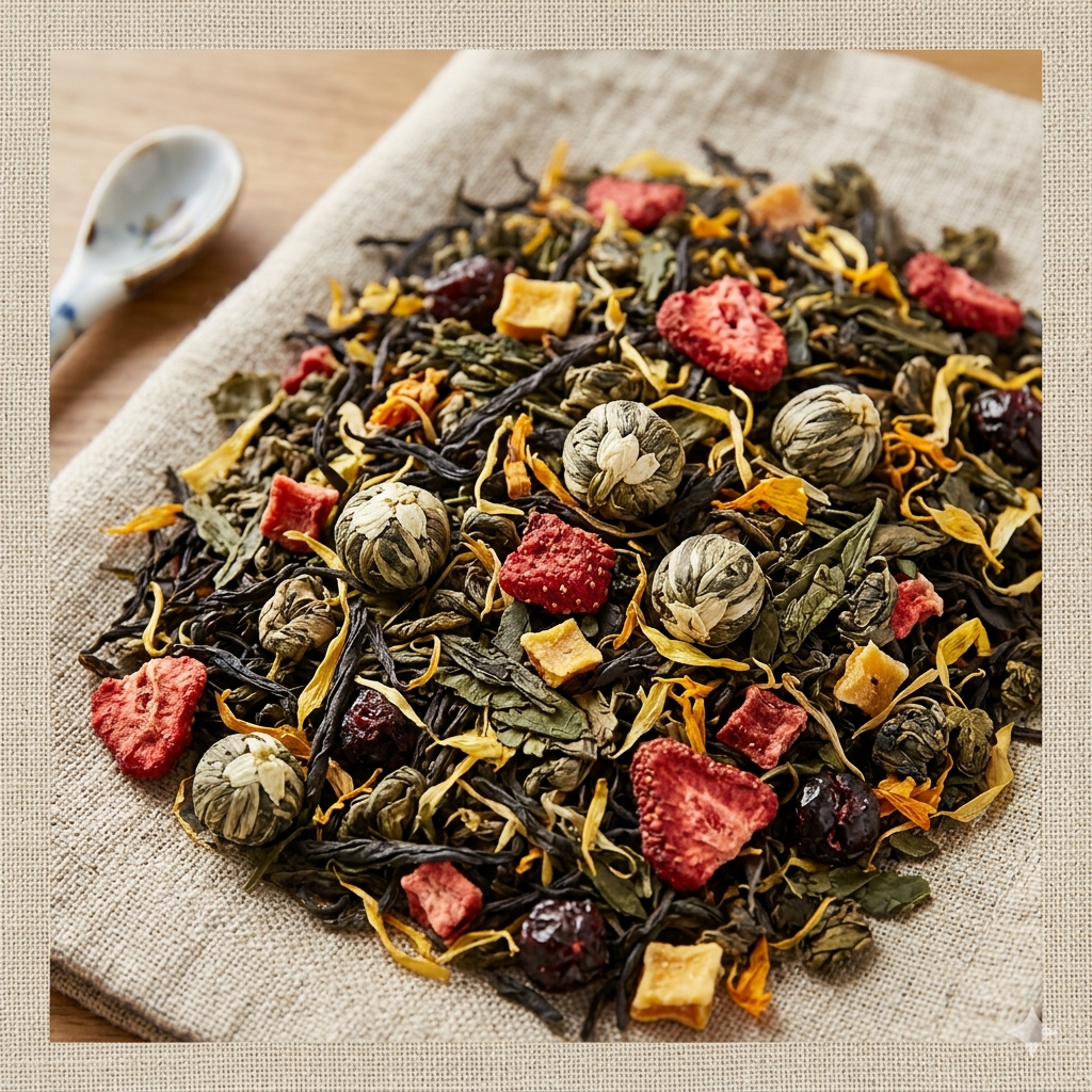 NOCTAYA- Thé noir aromatise fraise mangue