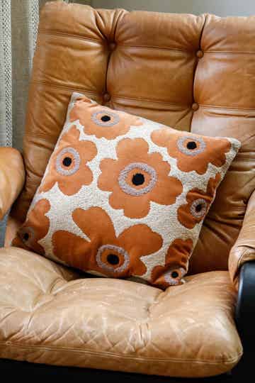 Kussen Bloem beige | 670