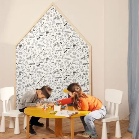 Kids behang Les minis mondes - Avos crayons