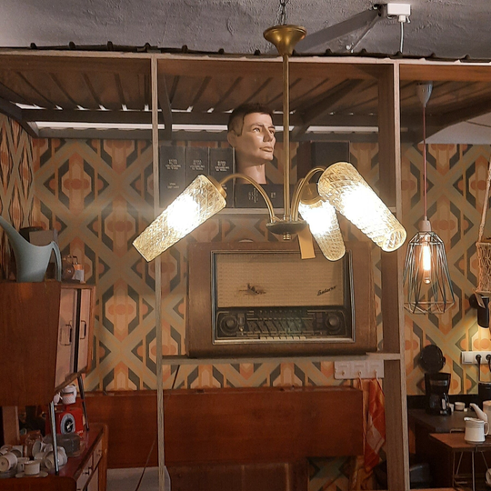 Vintage hanglamp 3 kelken | 247