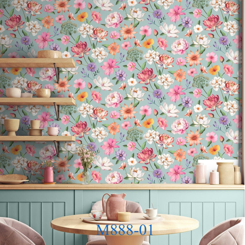 Behang patroon Illusion - Bloem