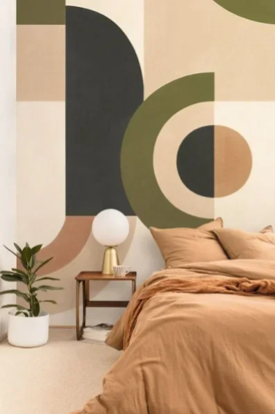 Foto - panelen behang Graphic - Round