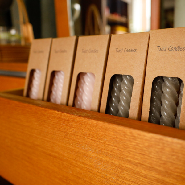 Kaarsen twist roze | 94