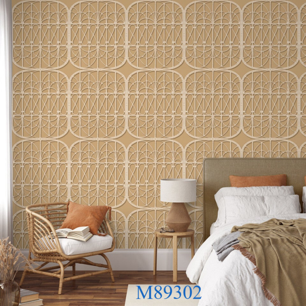 Behang patroon Illusion - Rotan