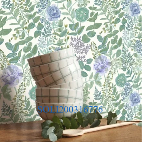 Behang patroon Soliflore - Garden flowers