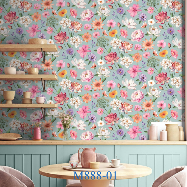 Behang patroon Illusion - Bloem