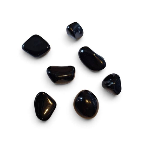 Obsidiaan Zwart knuffelsteen (mt3)