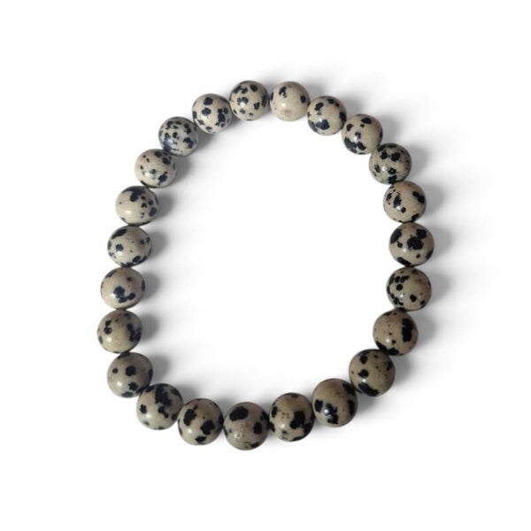 Mannen - Jaspis Dalmatiër Kralenarmband