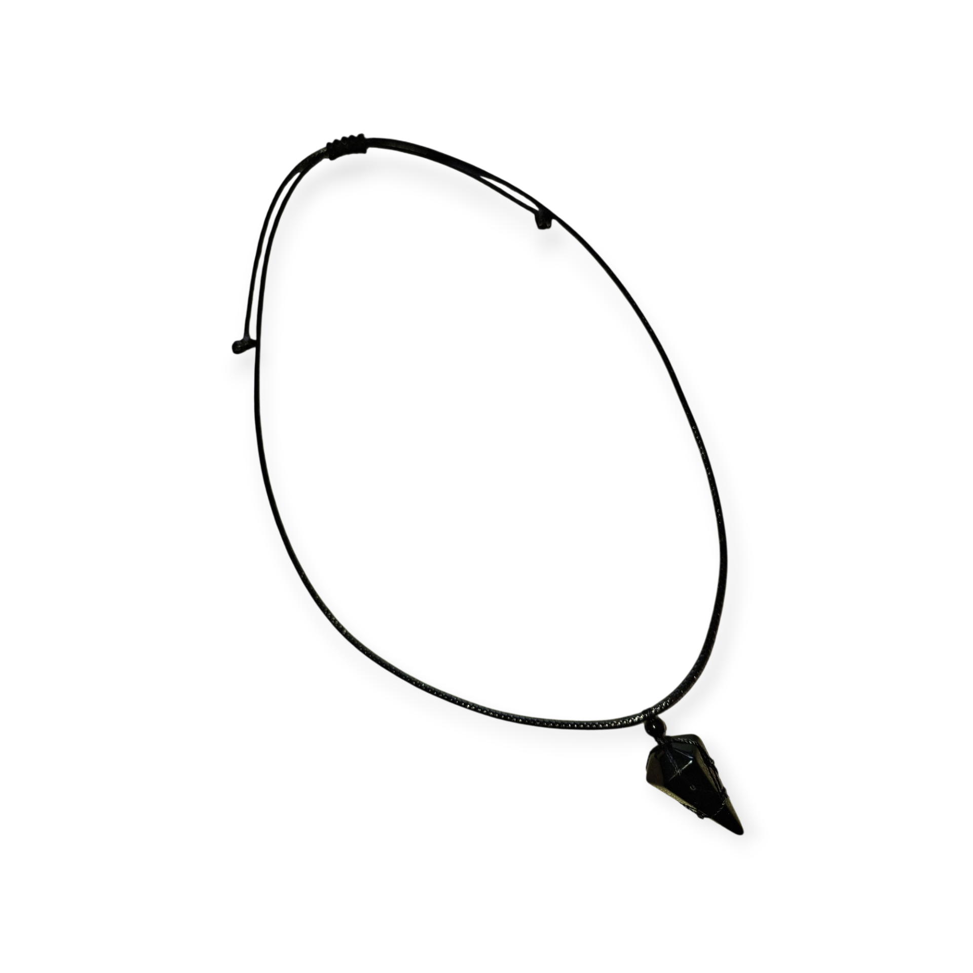 Mannen - Zwarte obsidiaan cone