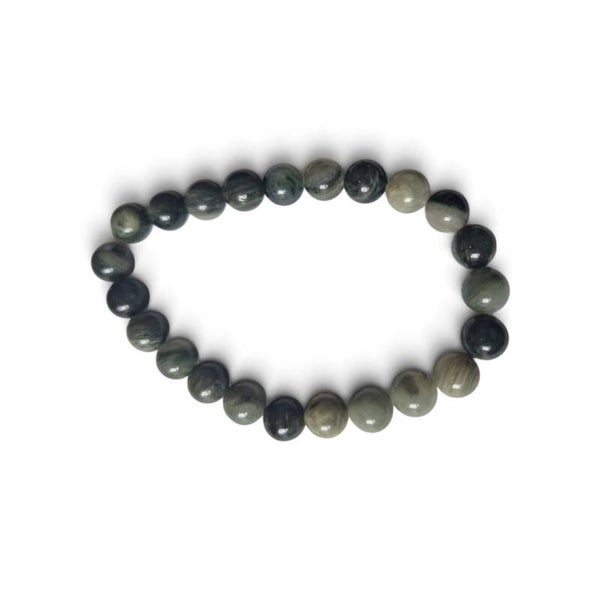 Mannen - Jaspis groen kralenarmband