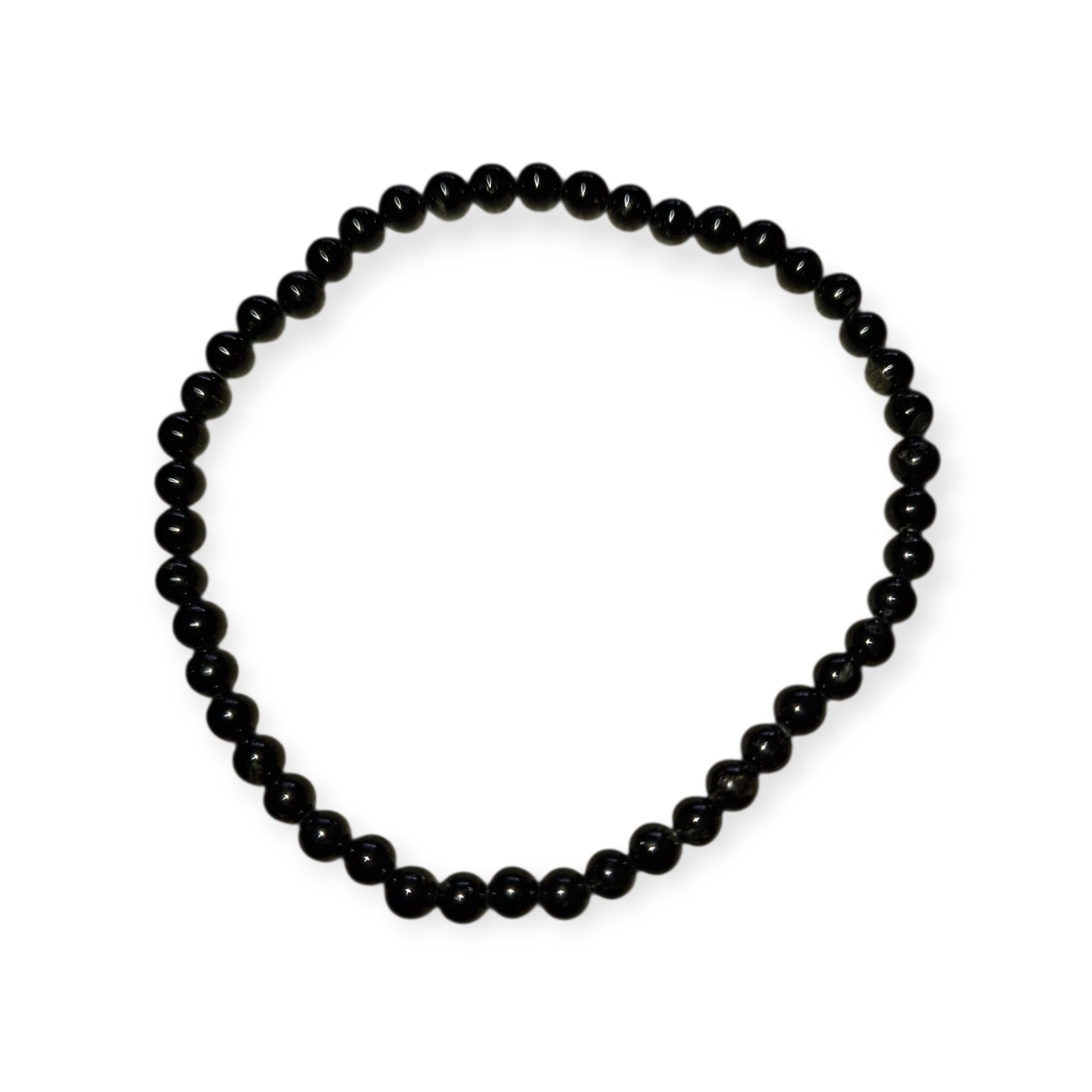 zwarte toermalijn kralenarmband 4mm