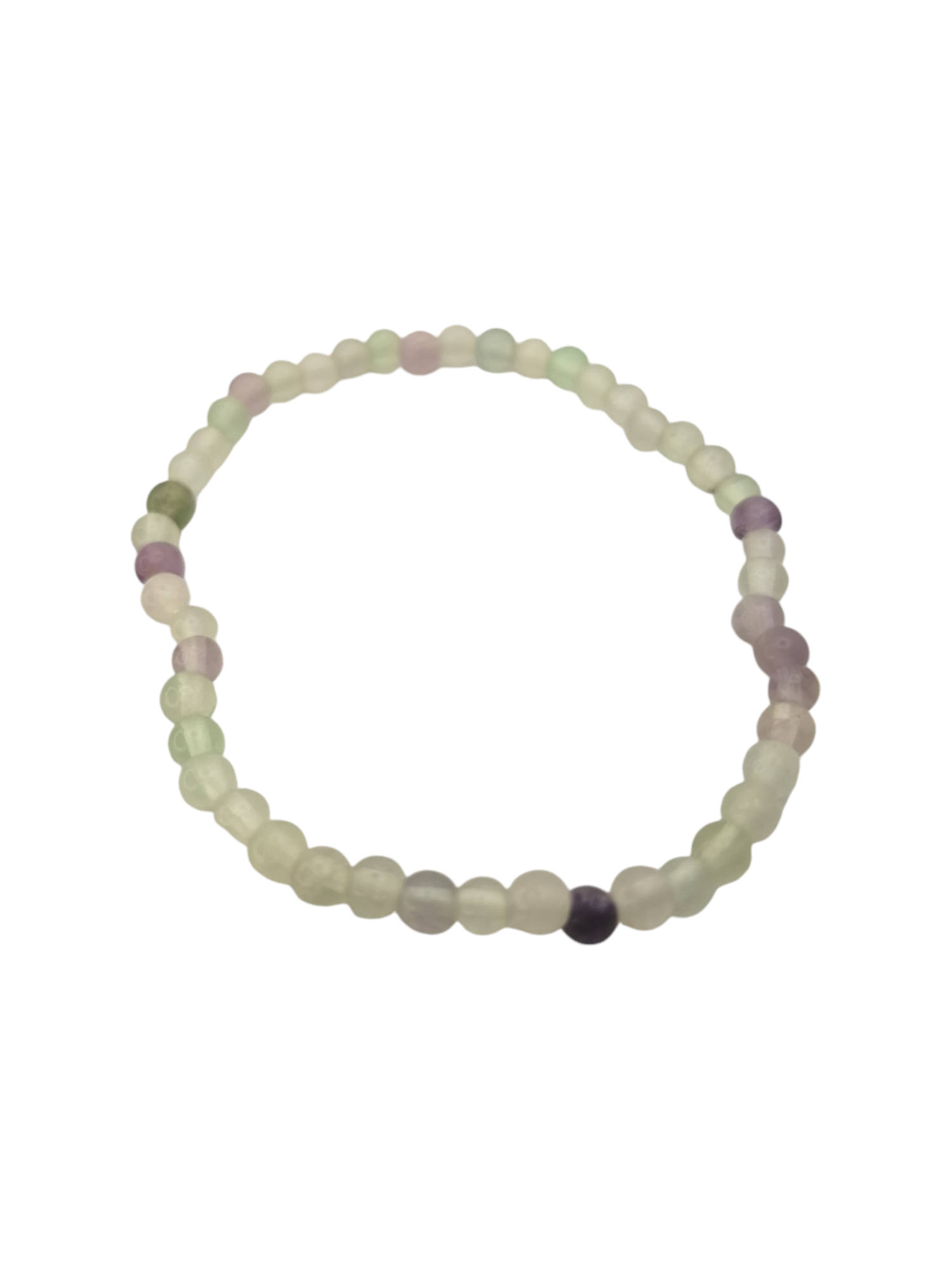 Fluoriet kralenarmband 4mm