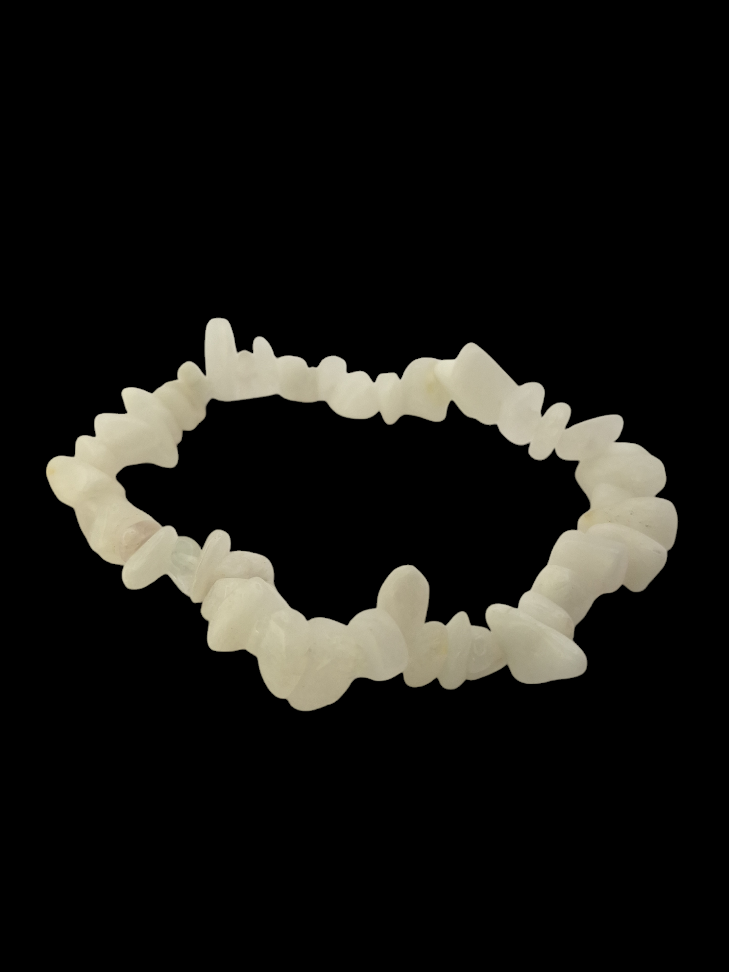 Maansteen wit splitarmband