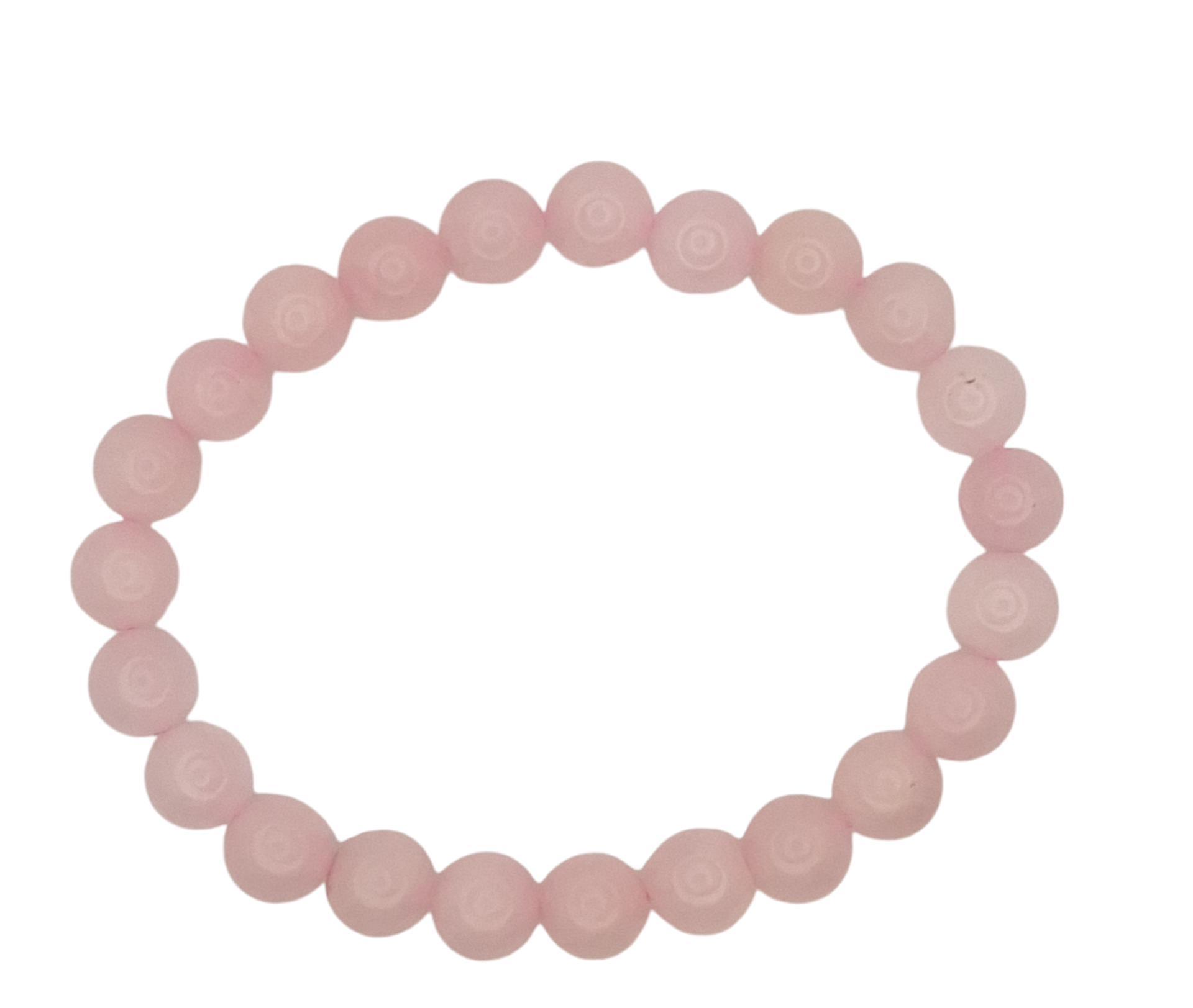 Roze kwarts kralenarmband 8mm