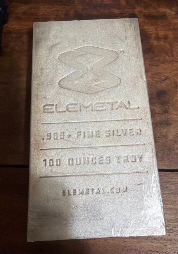 100oz .999 silver bar