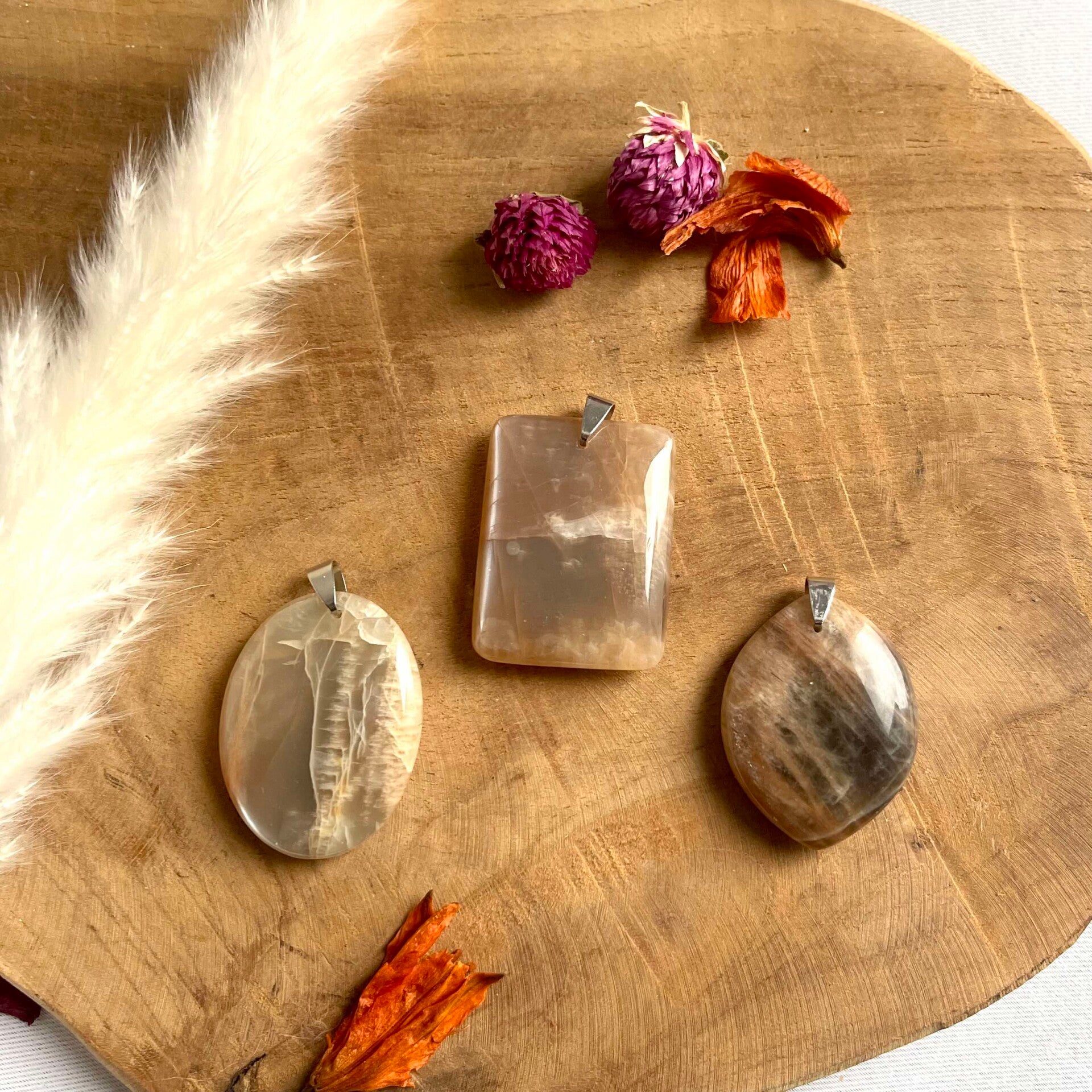 Pierre de Lune beige - Plat