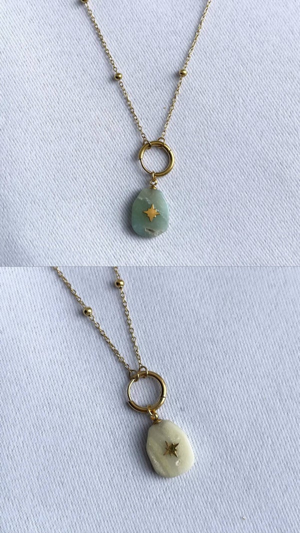 Collier en Amazonite avec étoile