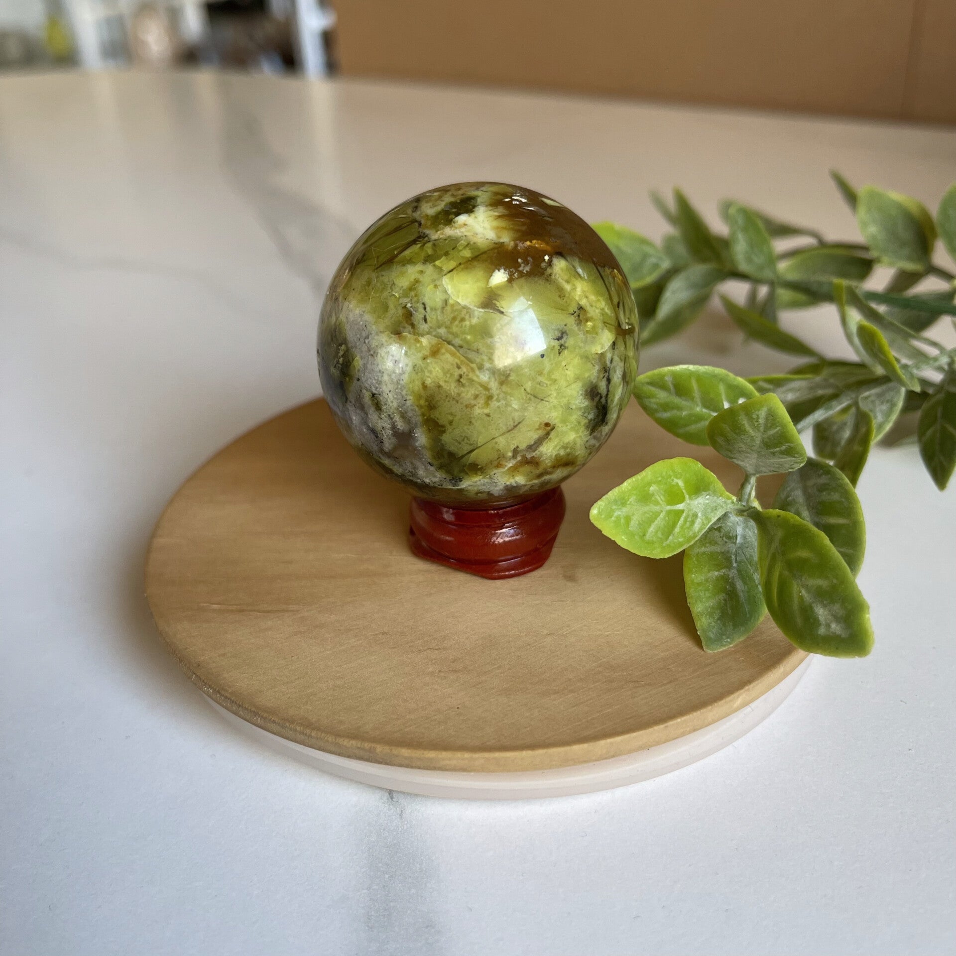 Sphère - Opale Verte