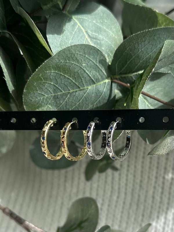 Créoles Étoiles bleues
