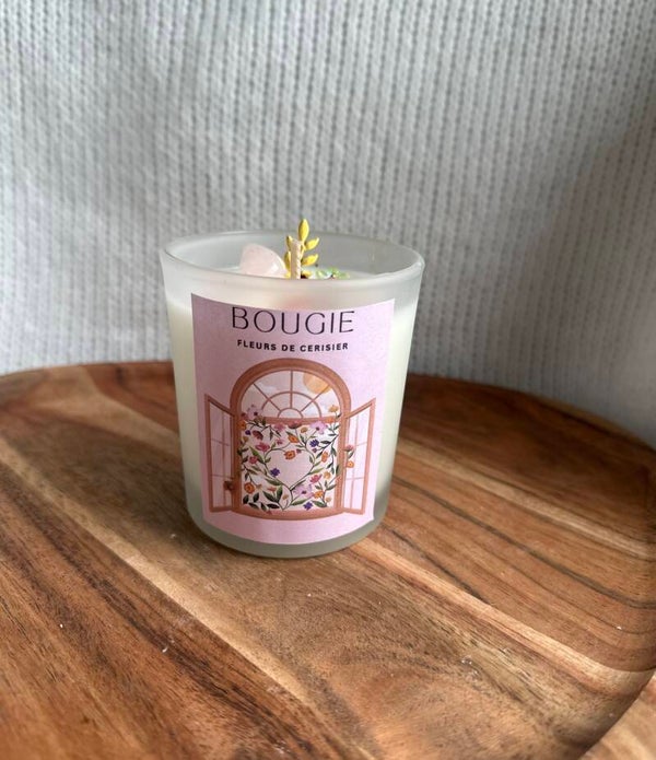 Bougie Fleurs de cerisier - Fenêtre florale
