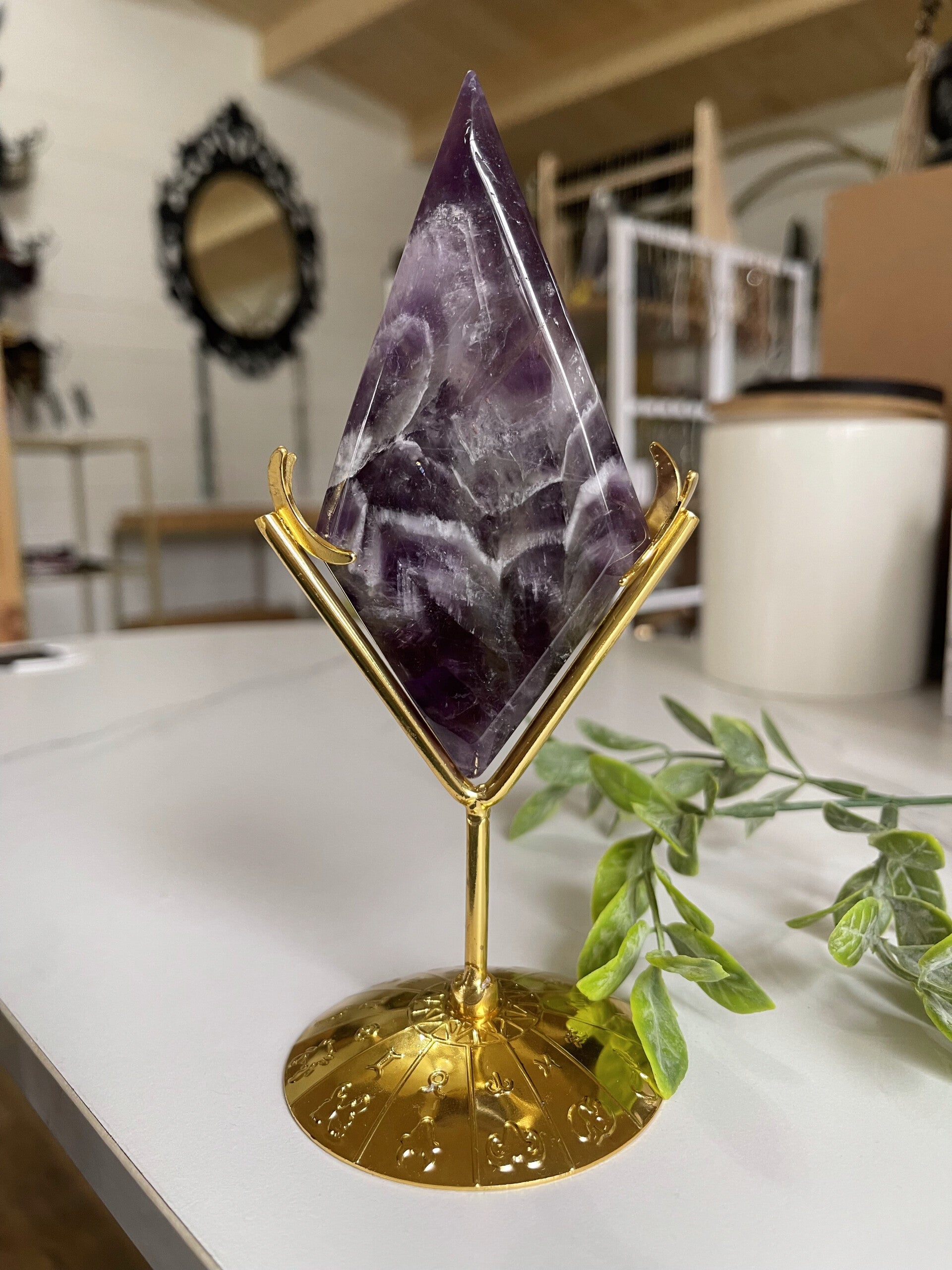 Améthyste - Losange - Sur socle