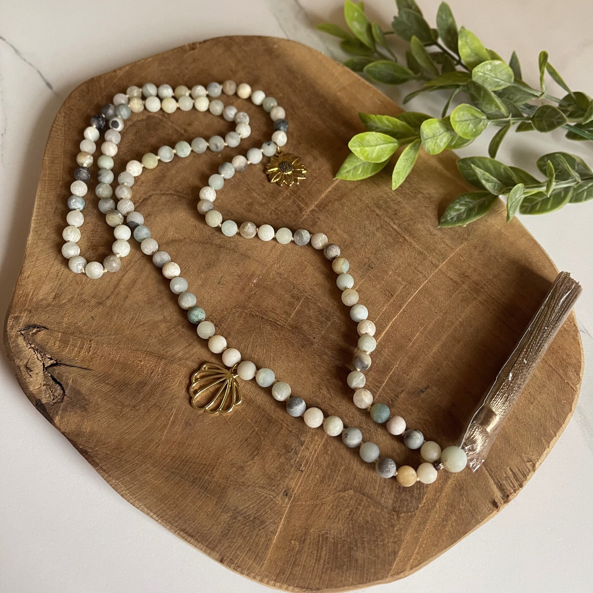 Mala tibétain - Amazonite Multicolore