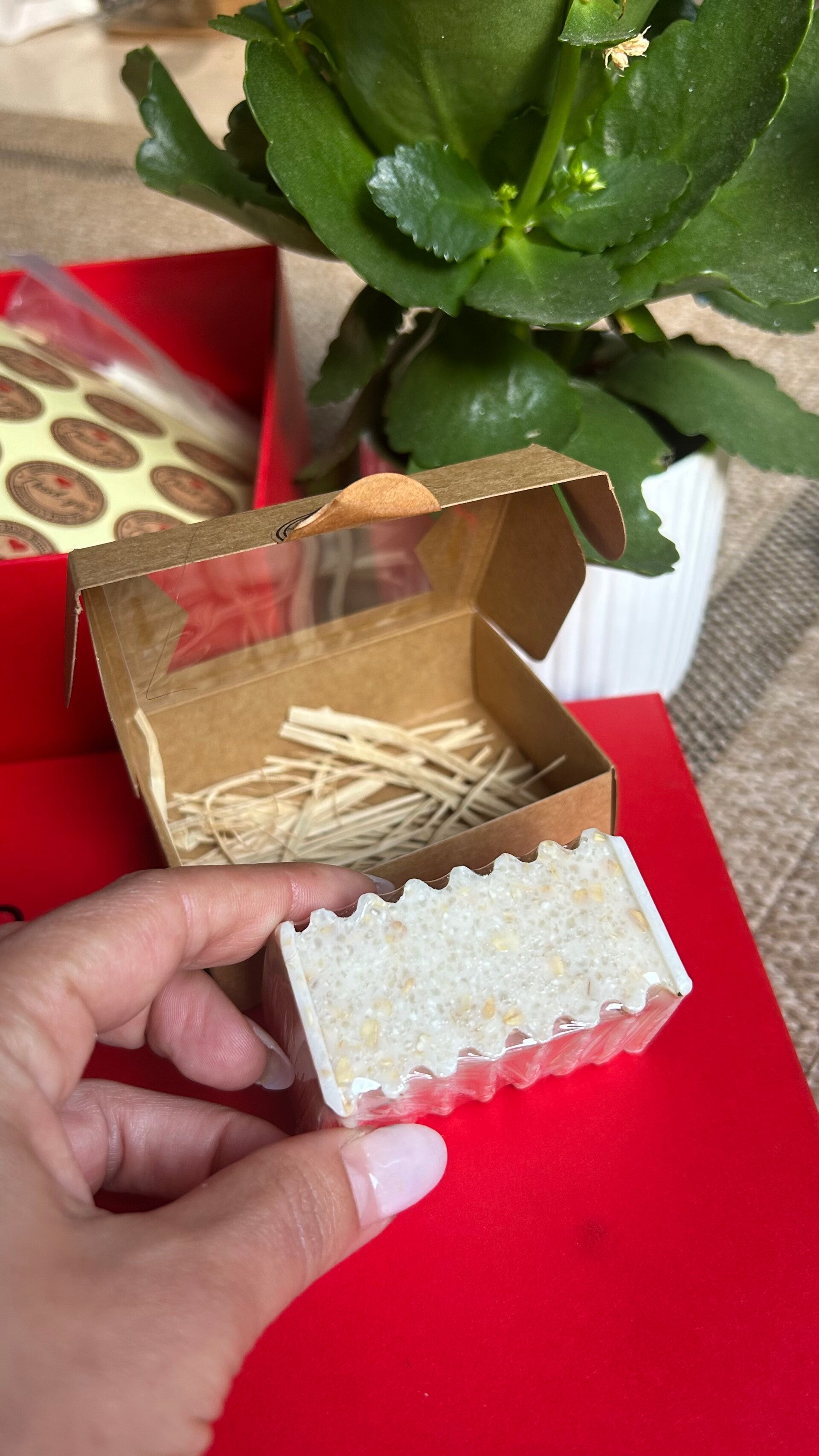 Jabón de arroz , avena y miel