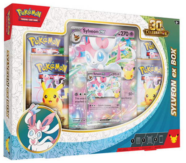 Pokémon 30th Celebration Sylveon ex Box (PRE-ORDER)