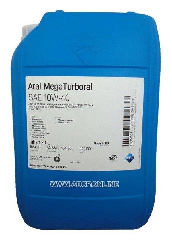 OLEJ SILN. ARAL MEGA TURBORAL LA VR 10W-40 20L