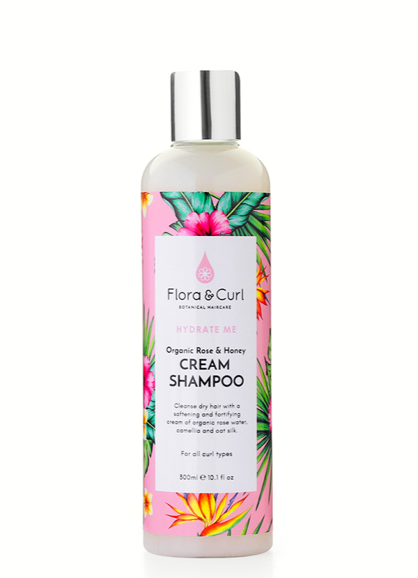 Flora & Curl Organic Rose & Honey Cream Shampoo