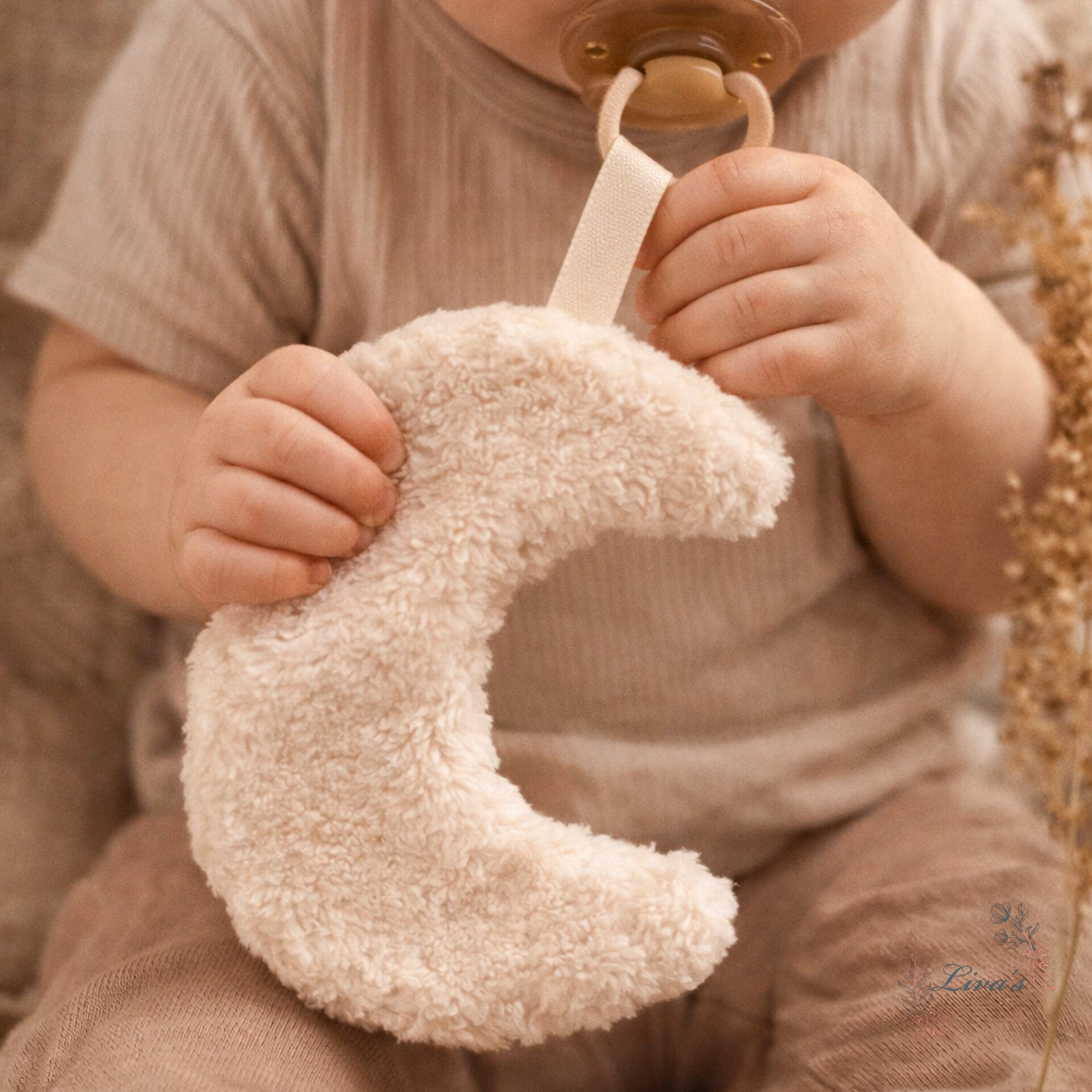 Speendoekje Maan ''ecru''