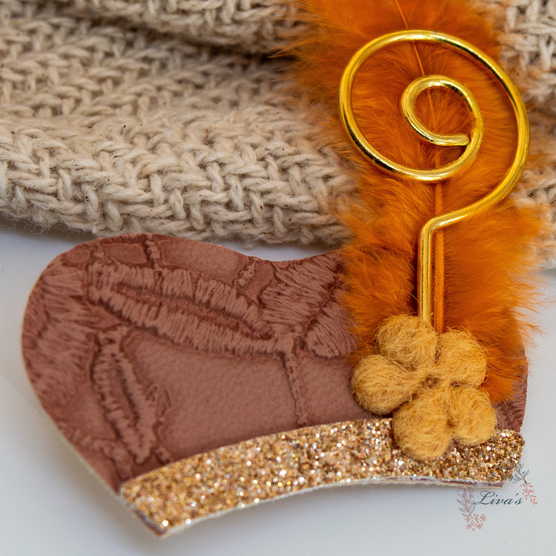 Pietenmuts | Goud bruin/oranje