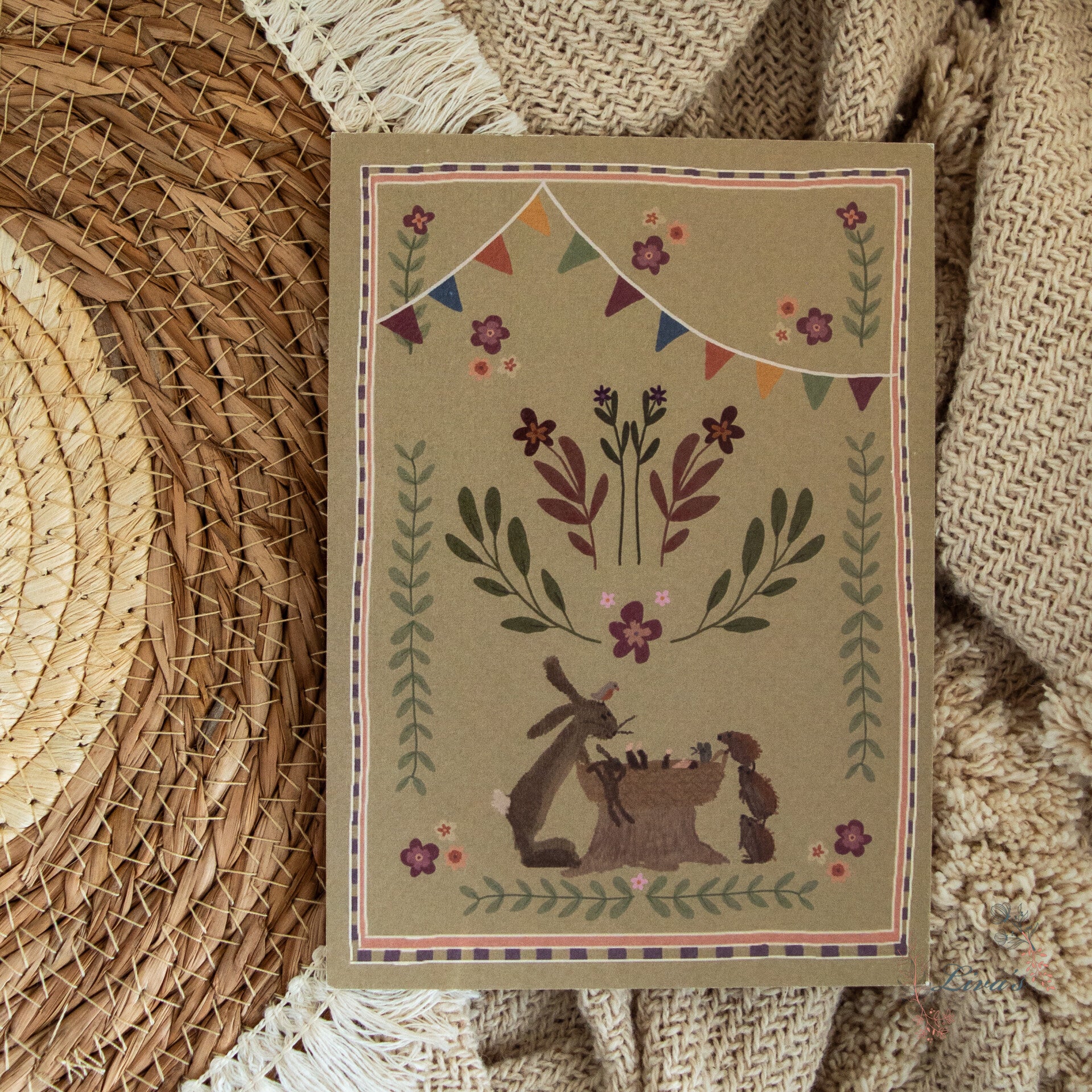 Wenskaart | Geboorte tafereeltje