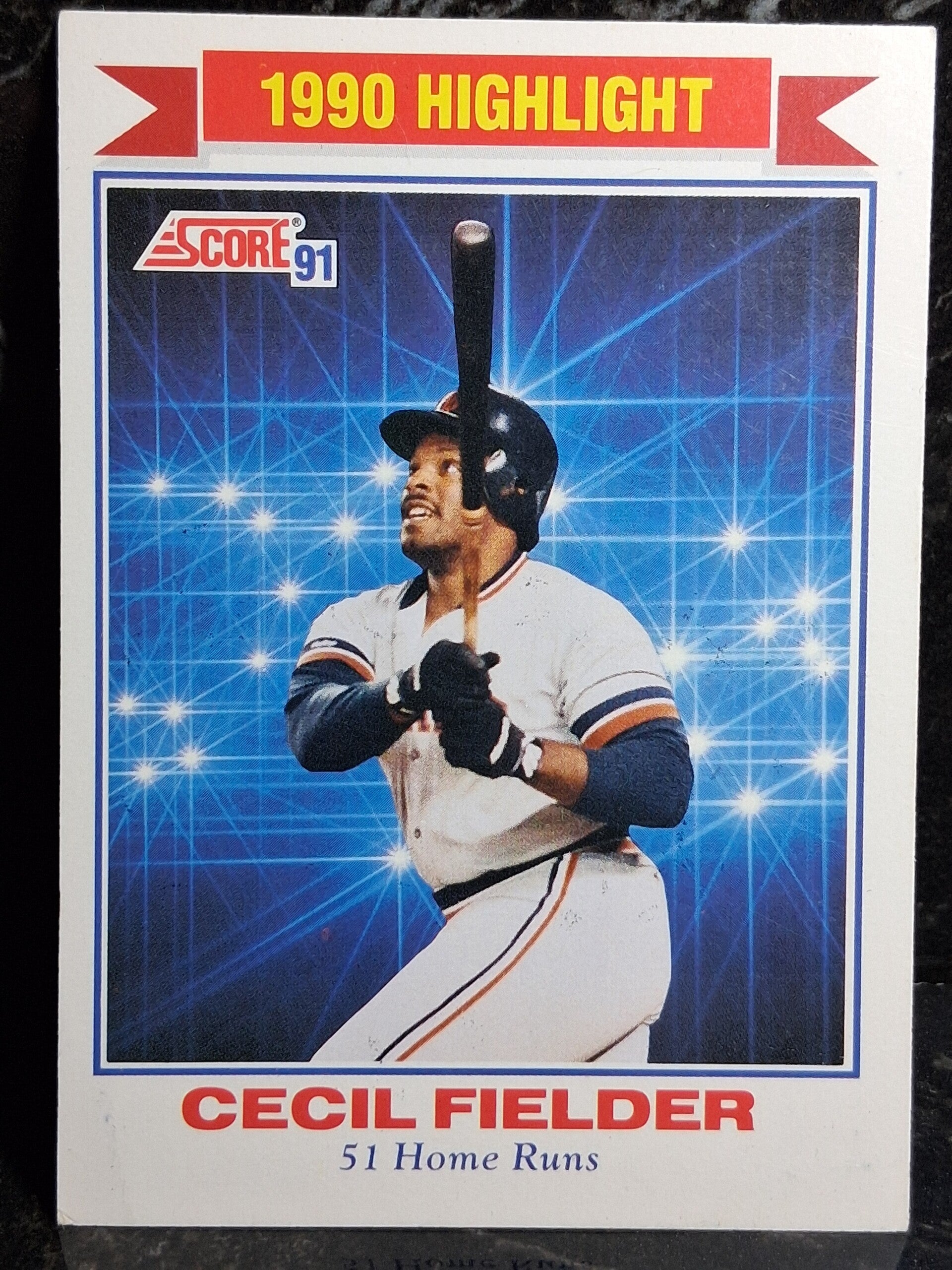 Cecil Fielder #770 Score 1991 Baseball Highlight