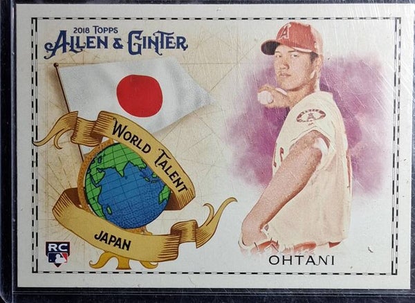 Shohei Ohtani~RC~2018 Allen & Ginter #WT-24 World Talent SP Rookie Card