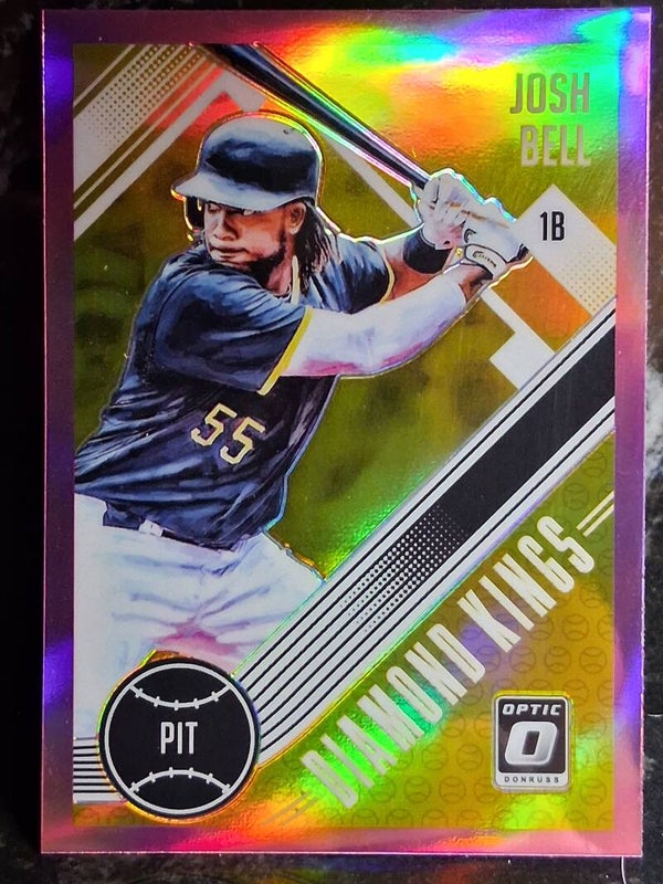 Josh Bell 2018 Donruss Optic Pink Prizm #28 Pittsburgh Pirates Diamond Kings