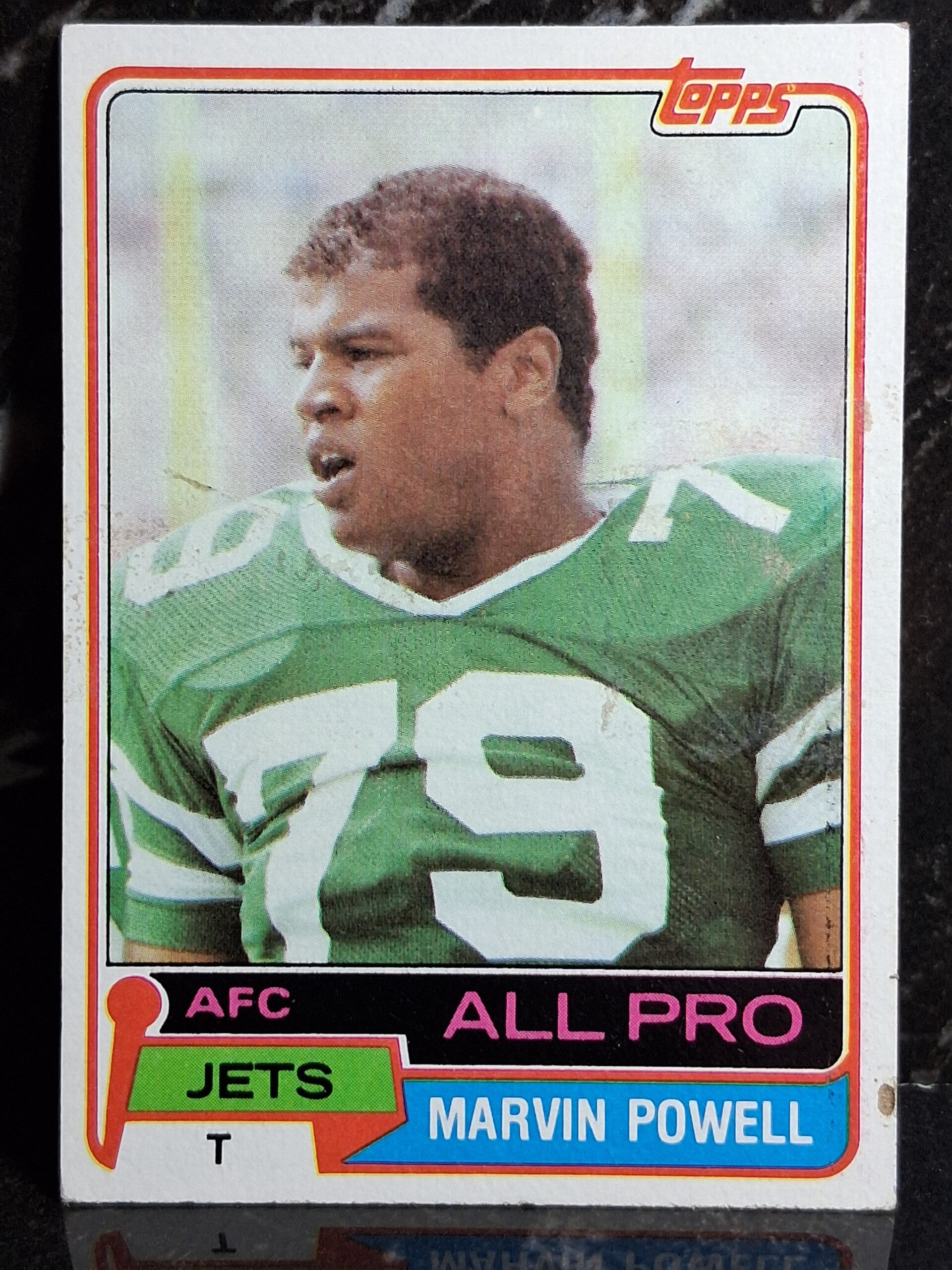 Marvin Powell 1981 Topps #460 New York Jets Card