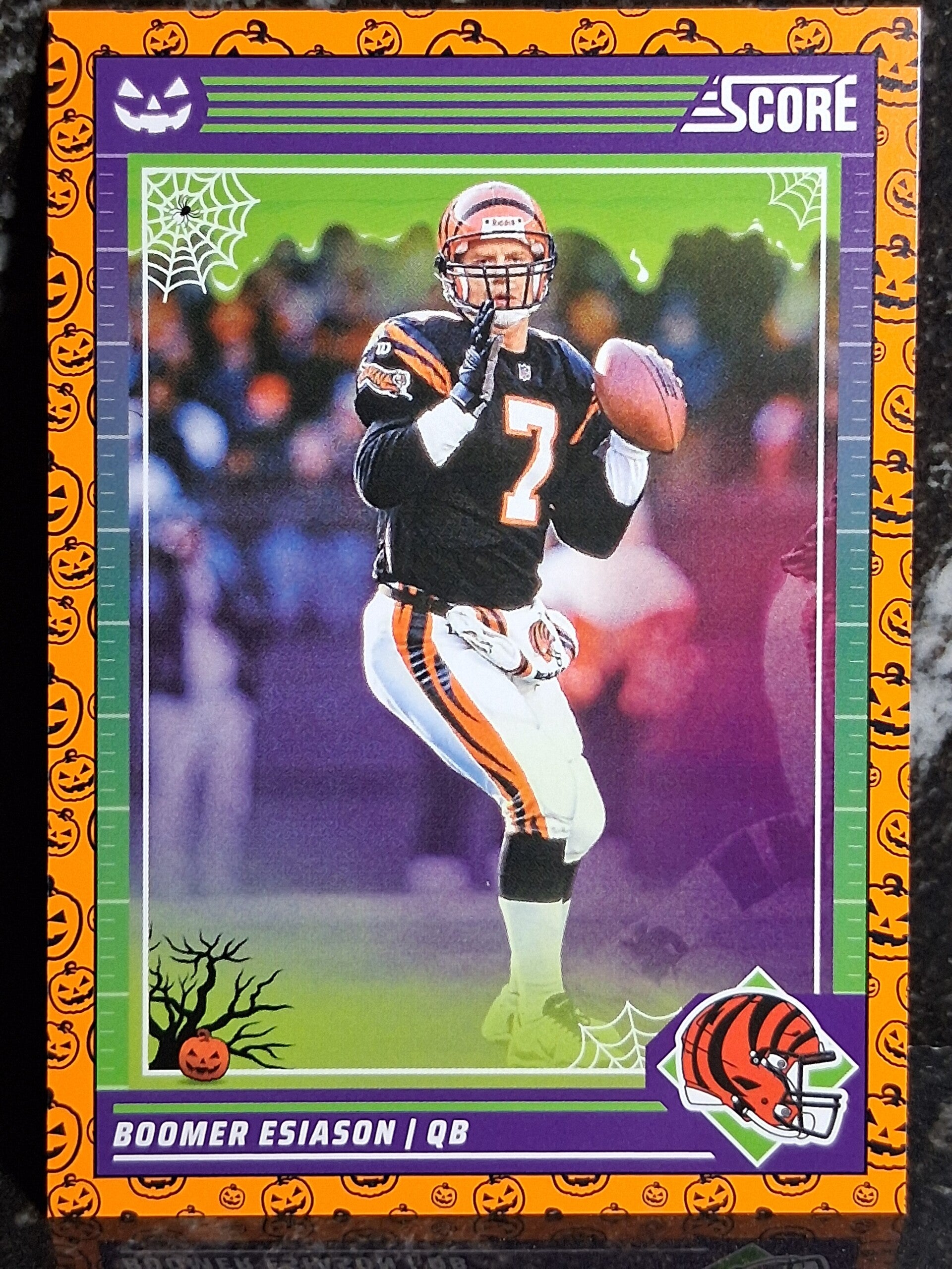 Boomer Esiason 2024 Score A Treat Orange Pumpkins # 62