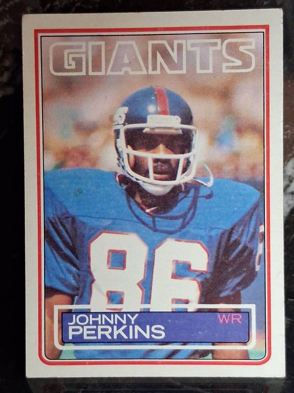 Johnny Perkins Football #132 1983 Topps New York Giants