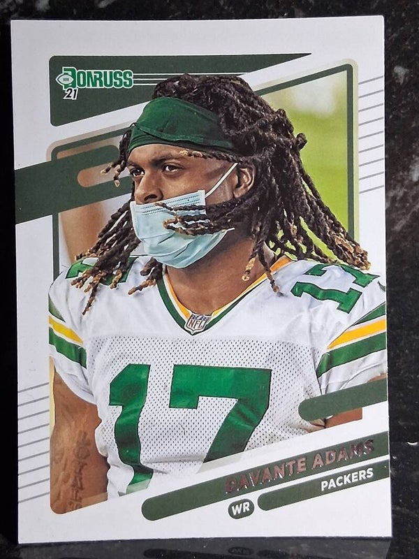 Davante Adams 2021 Donruss #158b No Helmet Green Bay Packers