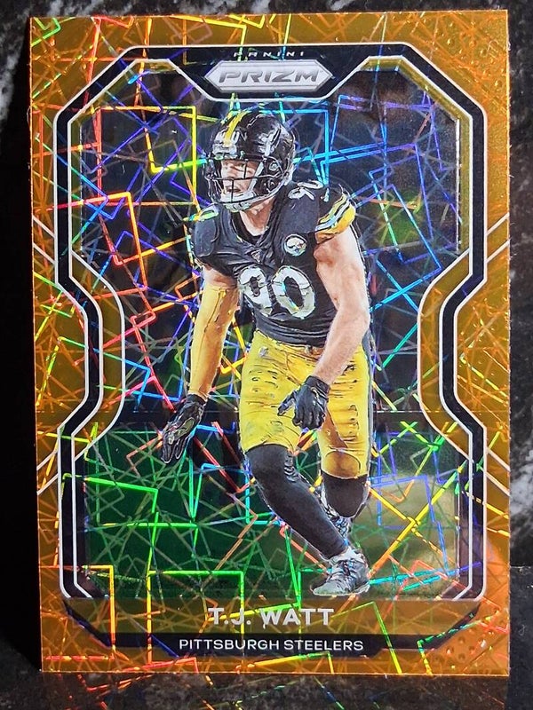 TJ Watt Orange Pulsar Panini Prizm