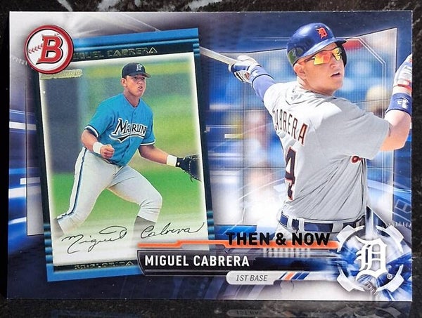 Miguel Cabrera 2017 Topps Bowman Then and Now