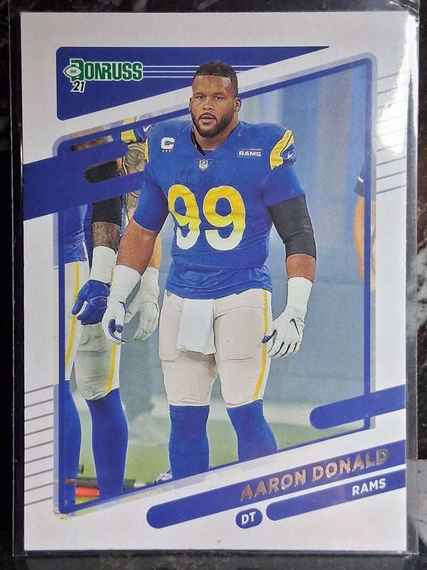 Aaron Donald No Helmet Variation 2021 Donruss