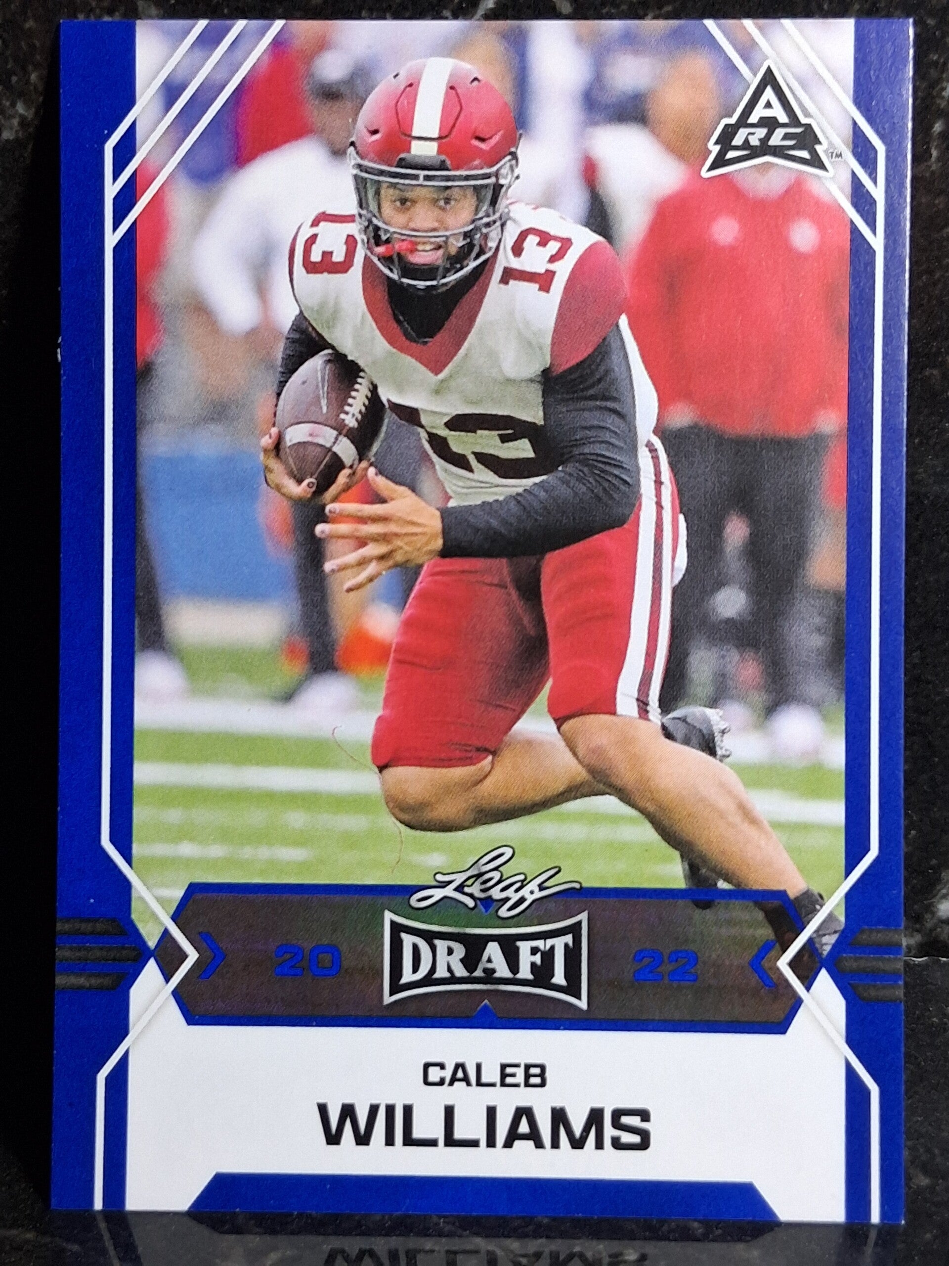 Caleb Williams【RC】#05 2022 Leaf Draft Blue