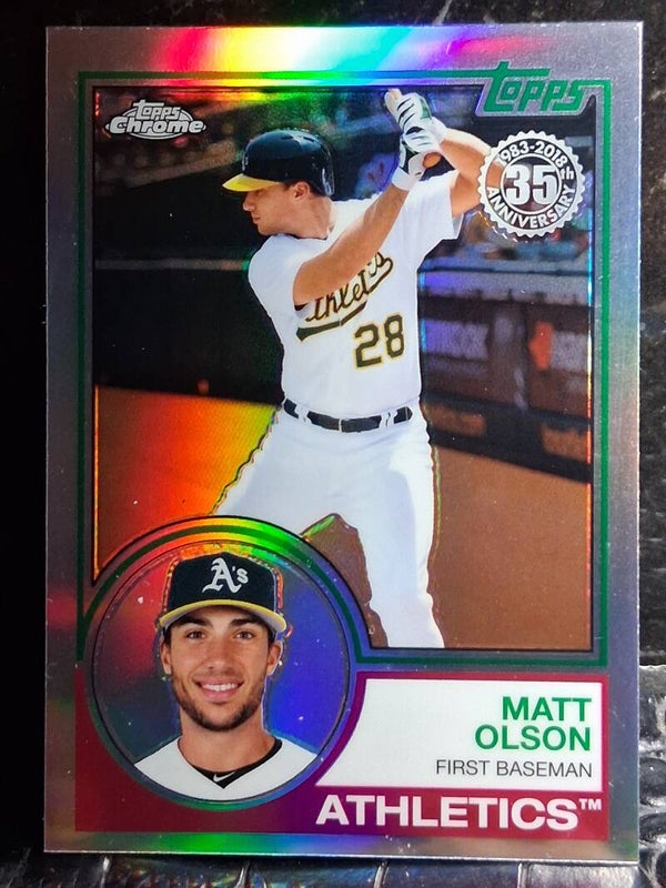 Matt Olson 2018 Topps Chrome 83T-11