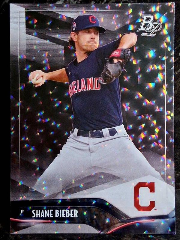 Shane Bieber 2021 Bowman Platinum