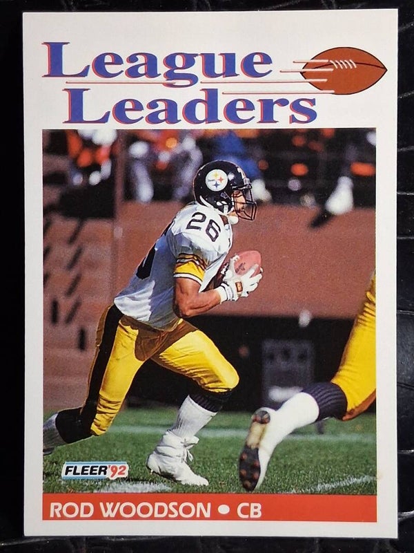 Rod Woodson 1992 Fleer League Leaders